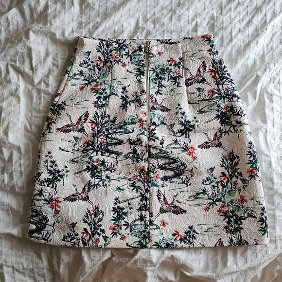 H&M Jacquard Pencil Mini Skirt - Sz US6 - NWT - Picture 2 of 13